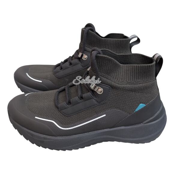 Vessi Stormburst Womens 9 Waterproof Space Black High Top Knit Sneaker Boot - Picture 3 of 13